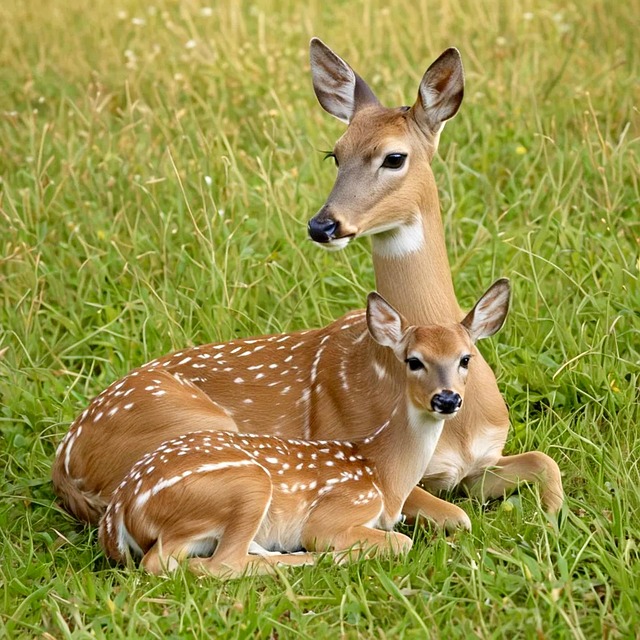 Download free HD stock image of Doe Deer Free doe deer animal illustration