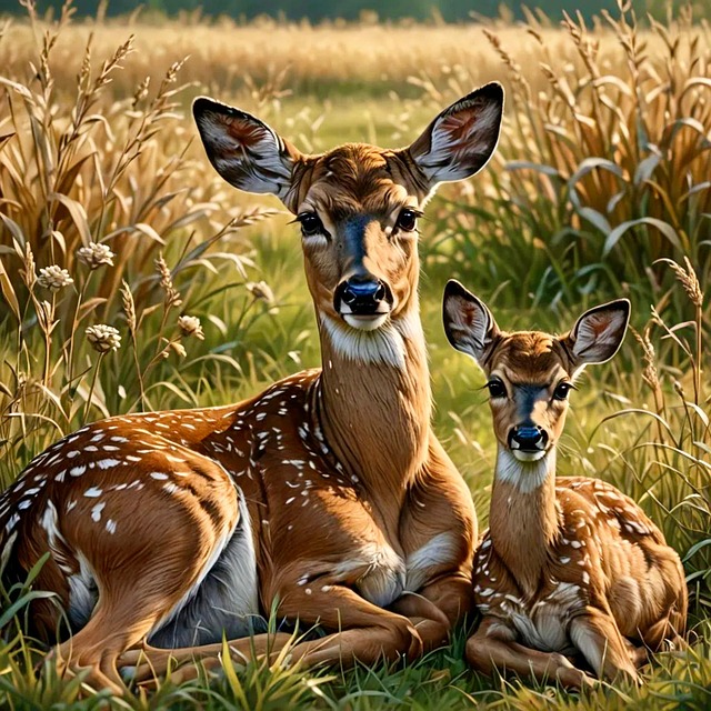 Download free HD stock image of Doe Deer Free doe deer animal illustration