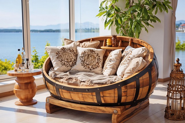 Free ai generated sofa barrel illustration