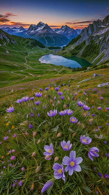 Blume, Blüte, Natur, Botanik, Bergsee
