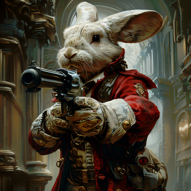 Free bunny gun forbidden illustration