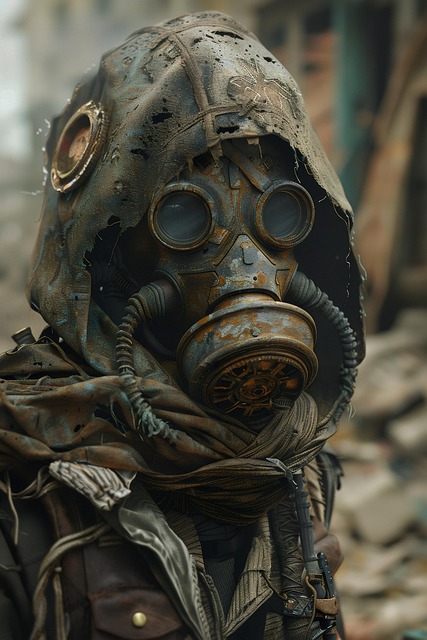 Free post-apocalyptic survivor tattered clothing illustration