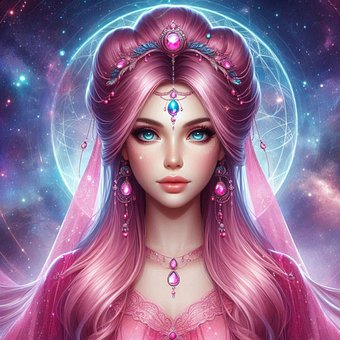 女士, 美丽, 艺术, 魔法, 幻想, 超现实的, 神秘, 光, 钻石, 宇宙的