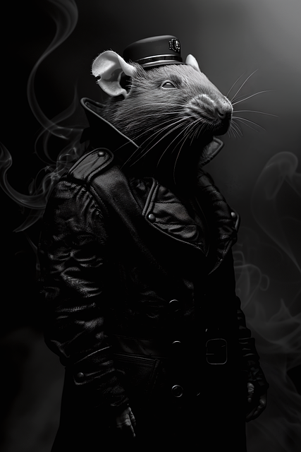 Free rat mouse gothic illustration
