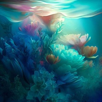 Free Beneath The Waves Ocean illustration and picture