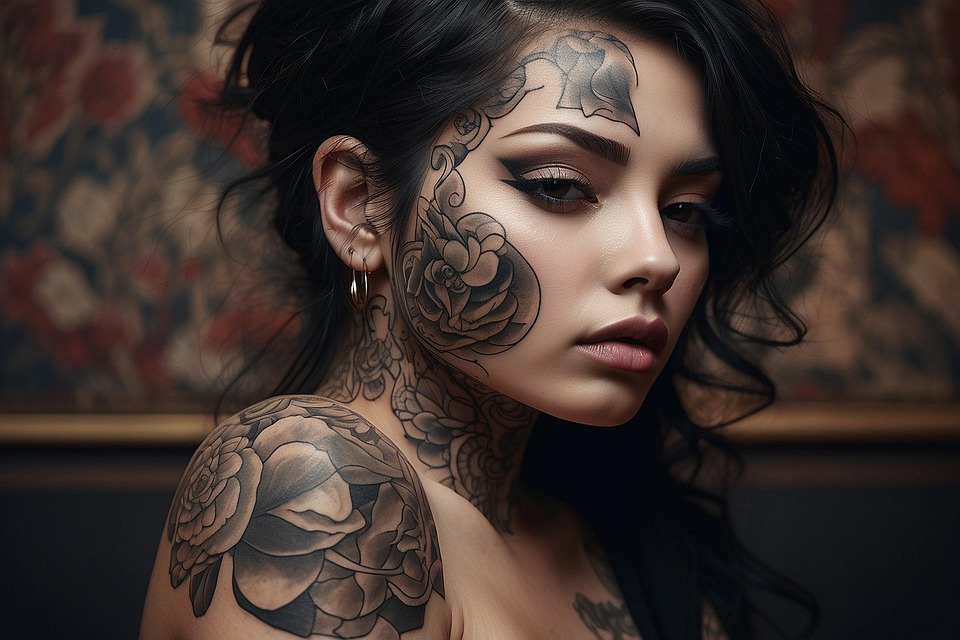 download-woman-face-tattoo-royalty-free-stock-illustration-image