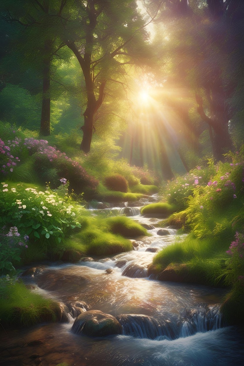 Stream Nature. Examples Download Stream, Nature, Forest. Royalty-Free Stock Illustration Image ...