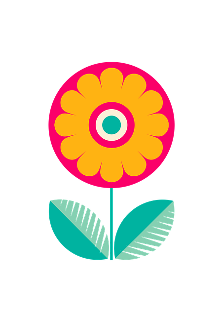 Free flower floral leaf illustration