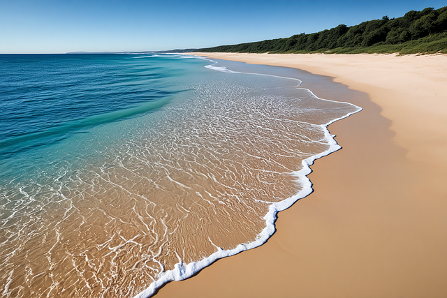 Ai Gegenereerd, Strand, Zand, Oceaan