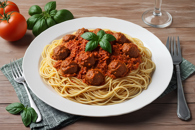 Ai Gegenereerd, Spaghetti, Gehaktballen