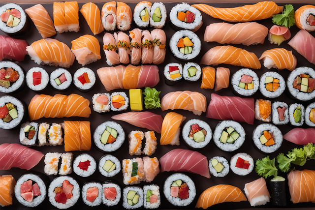 Ai Gegenereerd, Sushi, Sushi Rollen
