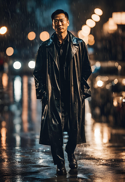 Free Man Rain illustration and picture