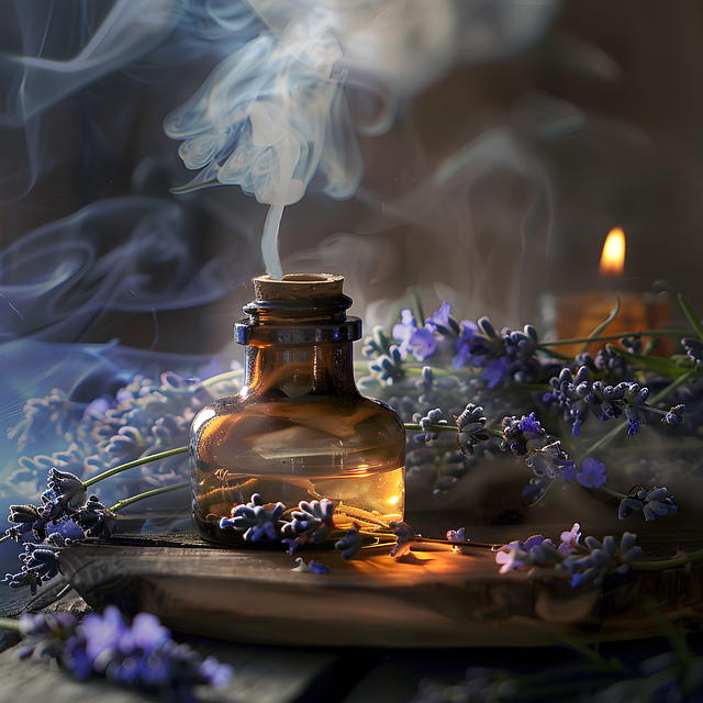Free ai generated lavender aromatherapy illustration