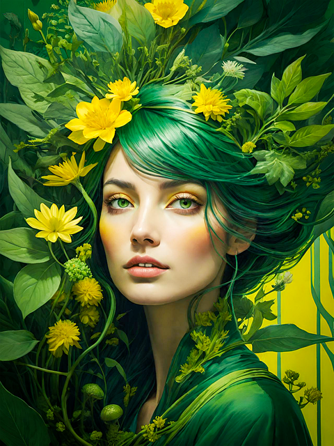 Free Green Leaves illustration and picture