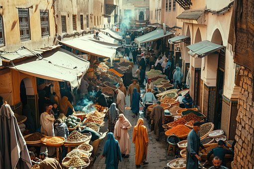 Free Bustling City illustration and picture