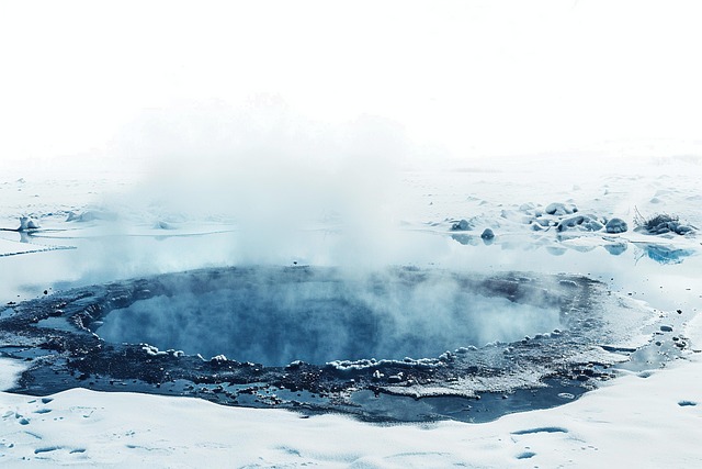 Free geothermal hot spring illustration