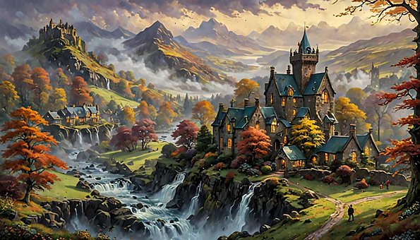 Free Fantasy Landscape illustration and picture
