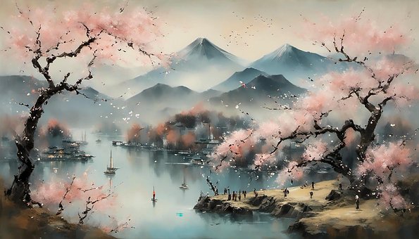Free Japanese Landscape illustration and picture
