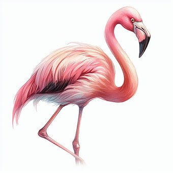 Free Bird Flamingo illustration and picture