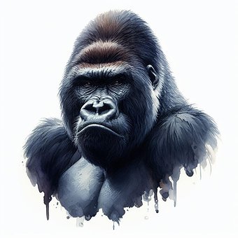 Free Animal Gorilla illustration and picture