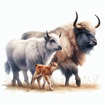 Free Animals Family illustration and picture