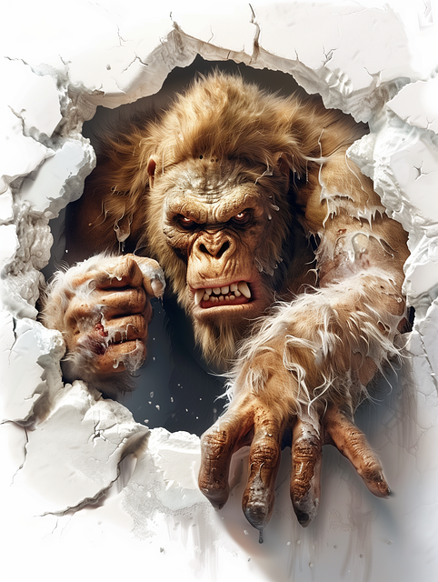 Free Ai Generated Gorilla illustration and picture