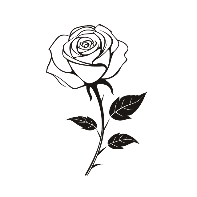 Free rose vector rose illustration rose graphic illustration