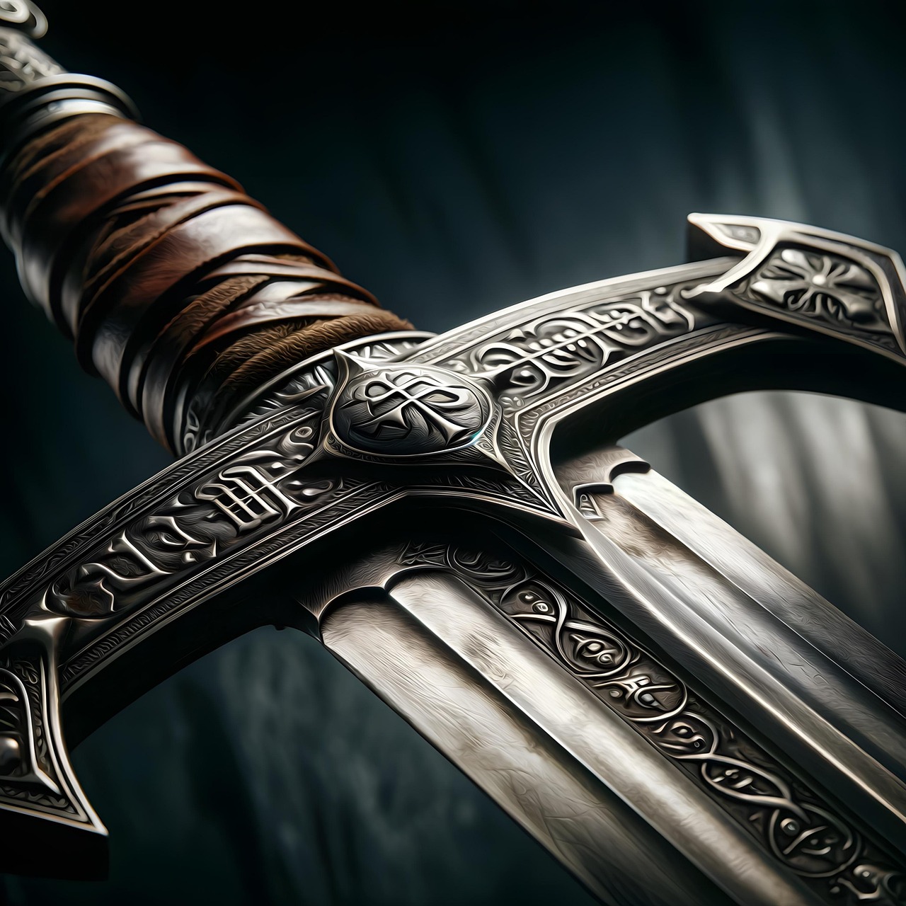 Free sword crusader hilt illustration