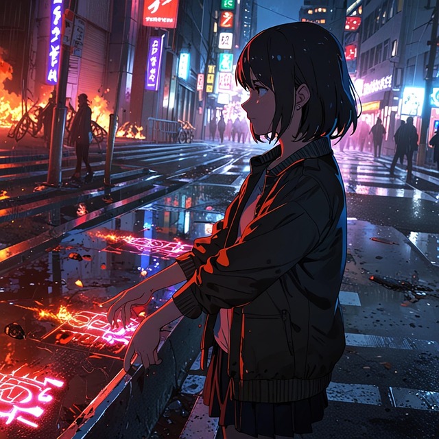 Free girl magic creepy illustration