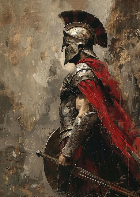 Free ai generated warrior legionnaire illustration