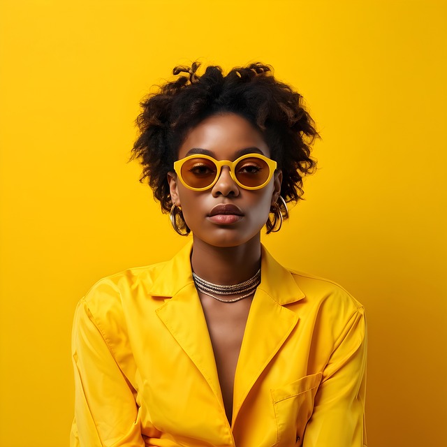 Free woman beauty yellow illustration
