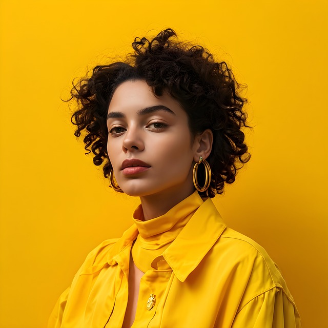 Free woman beauty yellow illustration