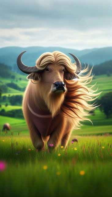 Free Ai Generated Buffalo illustration and picture