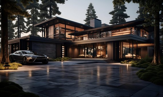 Free Farm House Beautiful House illustration and picture