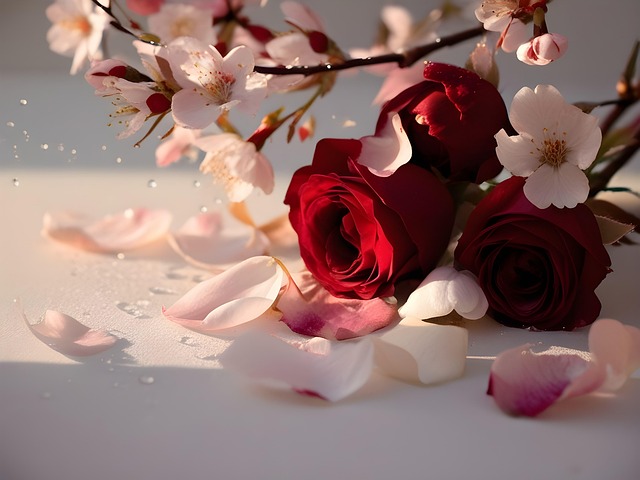 Ai Genereret, Blomster, Roser, Blomstre