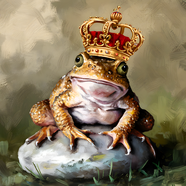 Free toad amphibian painting illustration