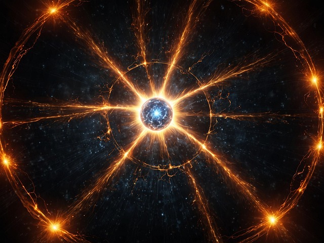 Free ai generated nuclear fusion sun illustration