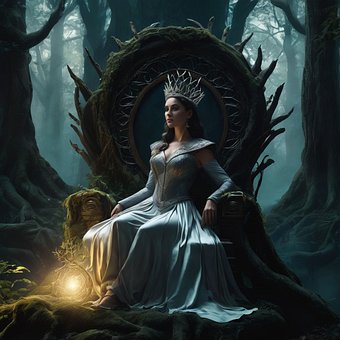 Reina, Princesa, Corona, Mujer, Fantasía