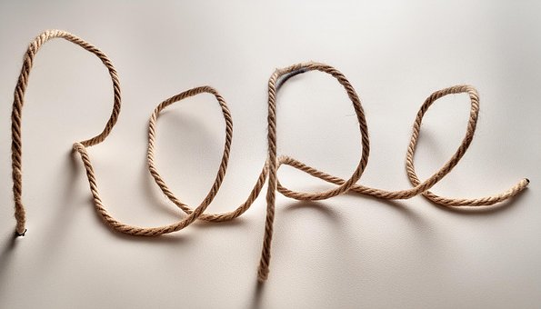 Seil Text Typografie