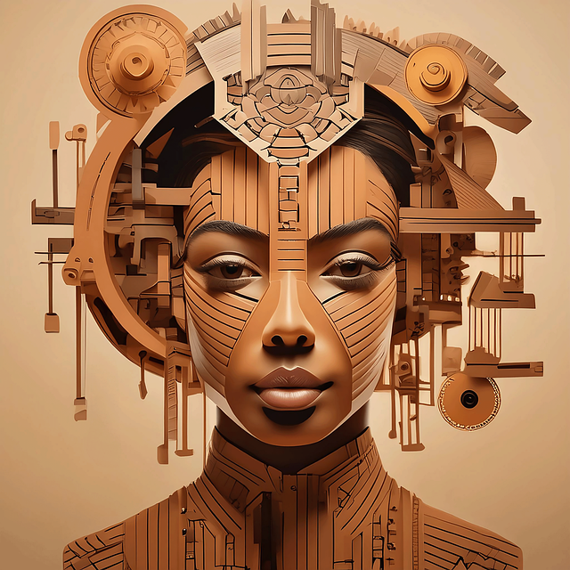 Free ai generated woman surrealism illustration