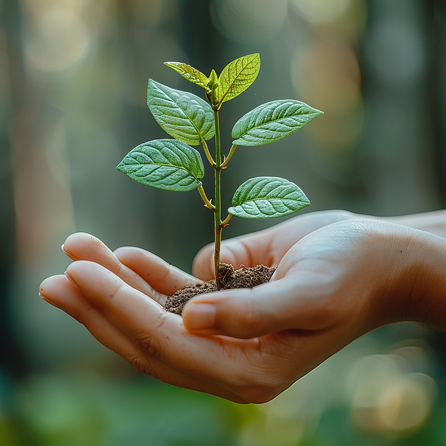 Free ai generated soil plant illustration