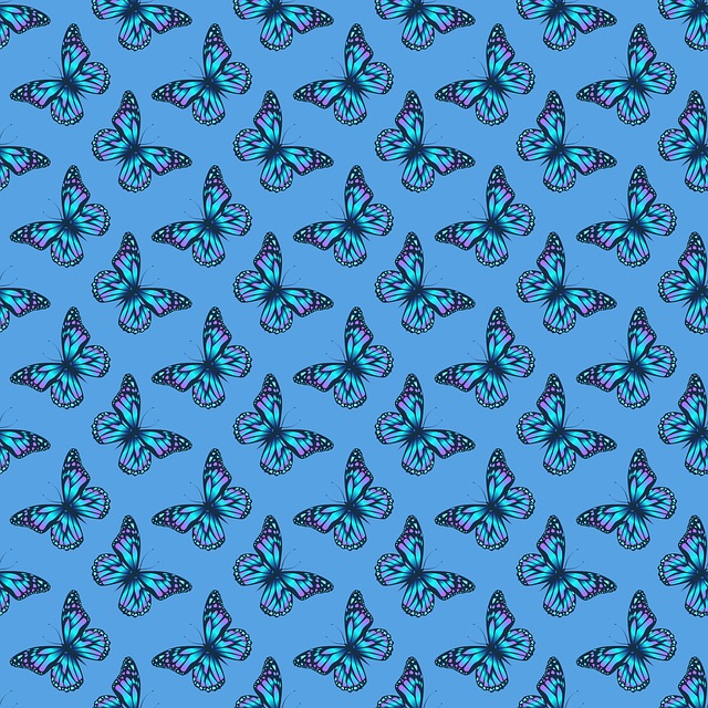 Free pattern butterflies wallpaper illustration