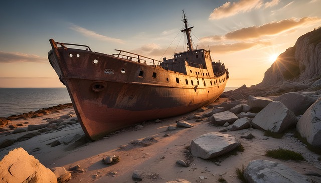 Free ai generated boat ship illustration