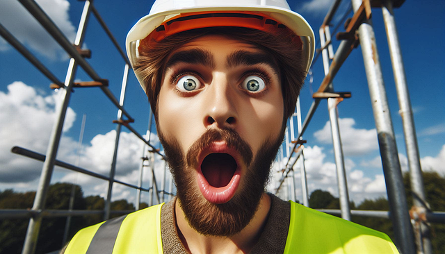 Free ai generated man constructor illustration