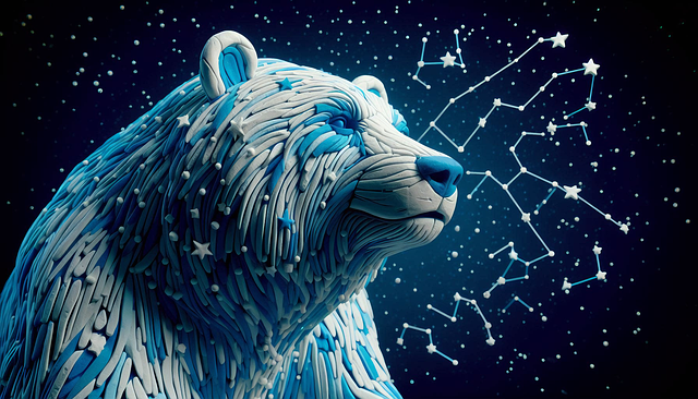 Download free HD stock image of Ai Generated Bear Free ai generated bear constellation illustration