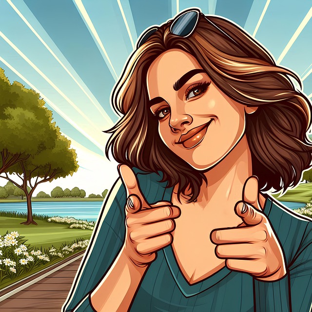 Free ai generated woman gesture illustration