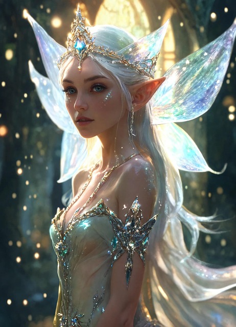Free ai generated woman fairy illustration