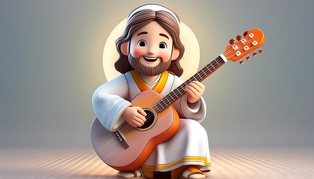 Free ai generated jesus father illustration