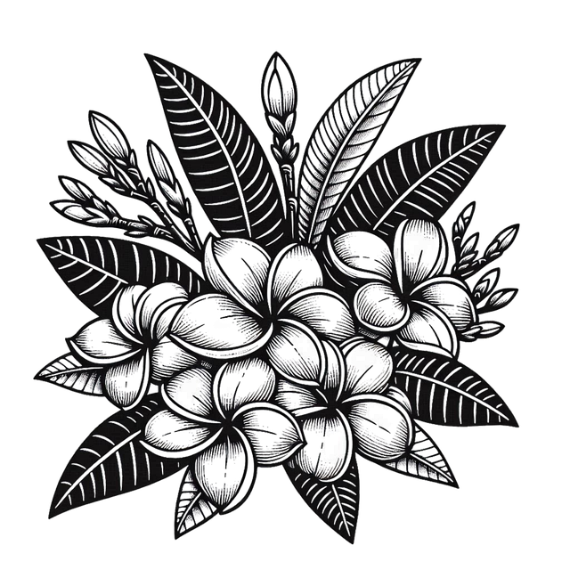 Free Tropical Blooms Balinese Flora vector and picture