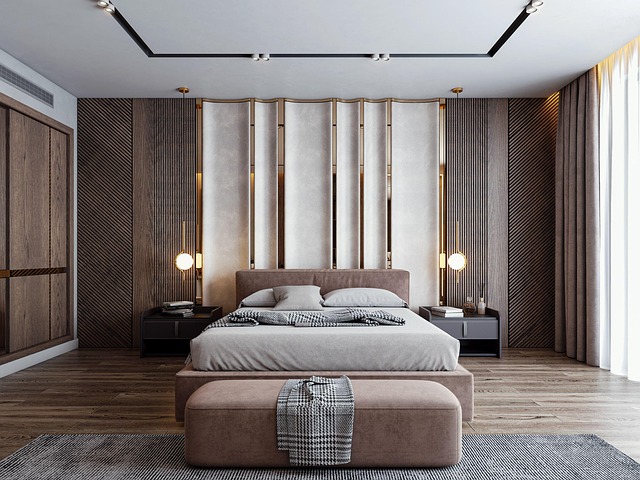 Free ai generated hotel bedroom illustration